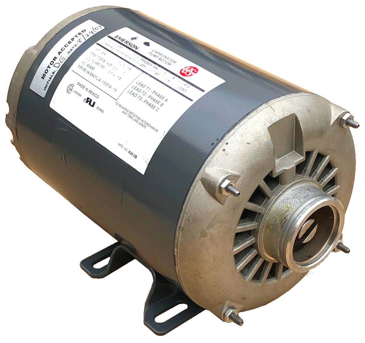 Imaging/Radiology CARBONATOR Pump Motor Rebuilding