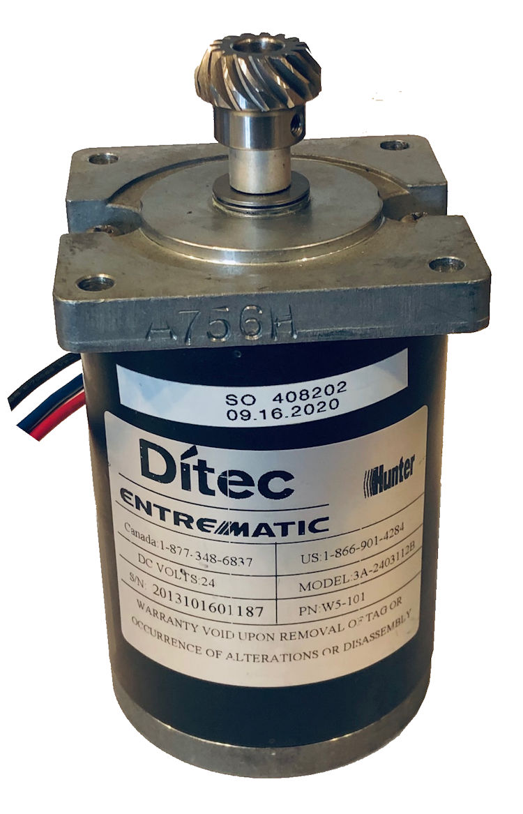 Ditec EntreMatic W5-101 3A-2403112B Door Motor Rebuilding & Rewinding
